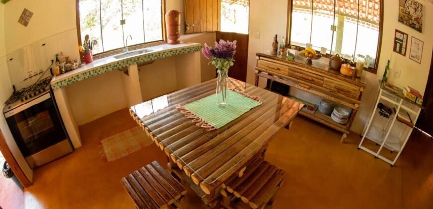 Casa nova em Adobe na Reserva Bacupari – Rio – Cavalcante/GO – Chapada dos Veadeiros