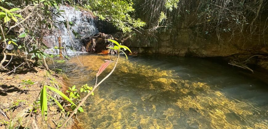 Fazenda 695ha – Nascente – Cachoeira – aprox. 23 km de Alto Paraíso de Goiás, 100% Documentada
